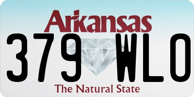AR license plate 379WLO