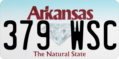 AR license plate 379WSC