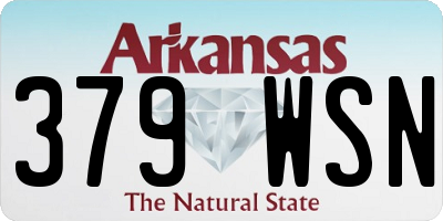 AR license plate 379WSN