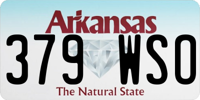 AR license plate 379WSO