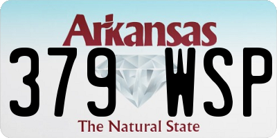 AR license plate 379WSP