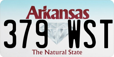 AR license plate 379WST