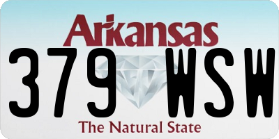 AR license plate 379WSW