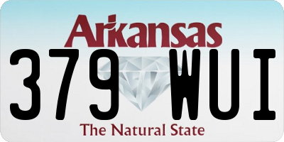 AR license plate 379WUI