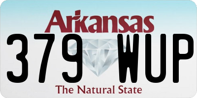 AR license plate 379WUP
