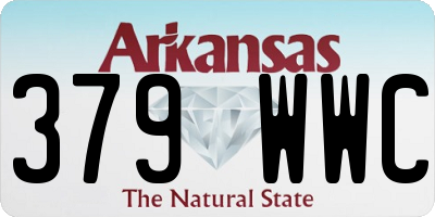 AR license plate 379WWC