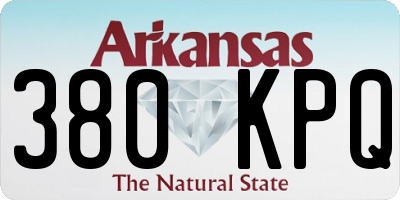 AR license plate 380KPQ