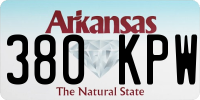 AR license plate 380KPW