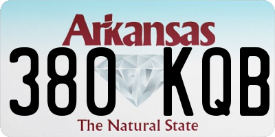 AR license plate 380KQB