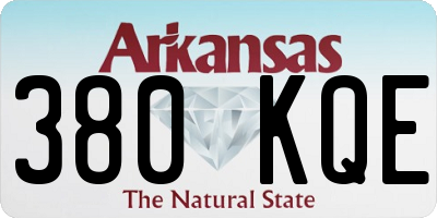 AR license plate 380KQE