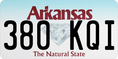 AR license plate 380KQI