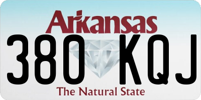 AR license plate 380KQJ