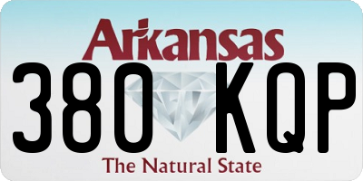 AR license plate 380KQP