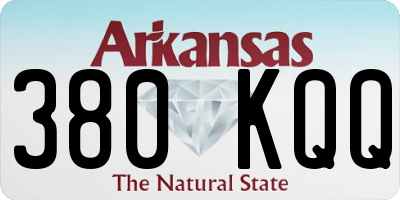 AR license plate 380KQQ