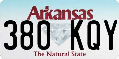 AR license plate 380KQY