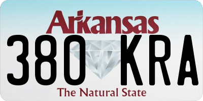 AR license plate 380KRA
