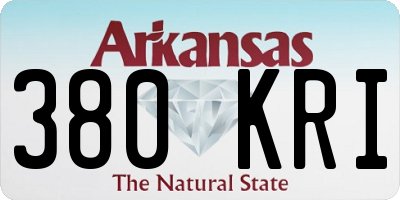 AR license plate 380KRI