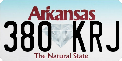 AR license plate 380KRJ