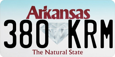 AR license plate 380KRM
