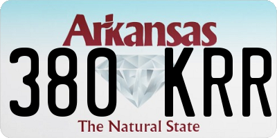 AR license plate 380KRR