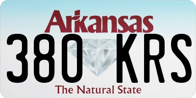 AR license plate 380KRS