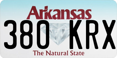 AR license plate 380KRX