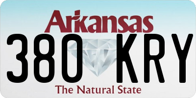 AR license plate 380KRY