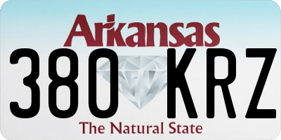 AR license plate 380KRZ