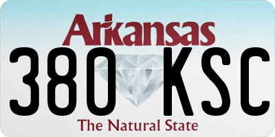 AR license plate 380KSC