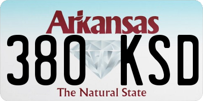 AR license plate 380KSD