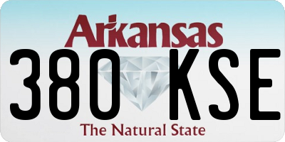 AR license plate 380KSE
