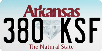 AR license plate 380KSF