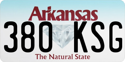 AR license plate 380KSG