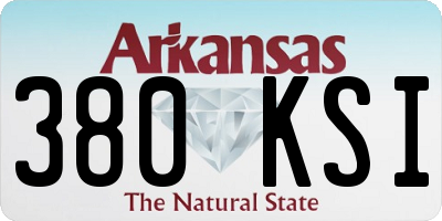 AR license plate 380KSI