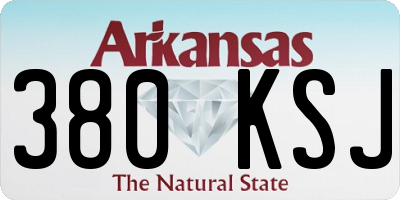 AR license plate 380KSJ