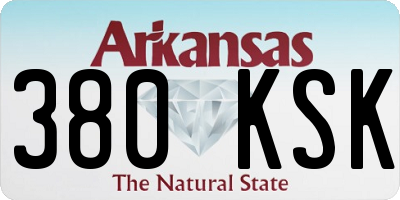 AR license plate 380KSK