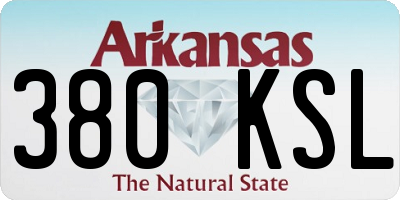 AR license plate 380KSL