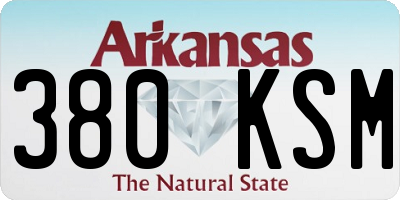 AR license plate 380KSM