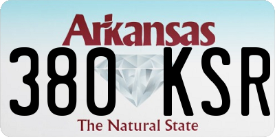 AR license plate 380KSR