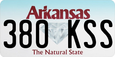 AR license plate 380KSS