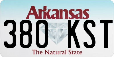 AR license plate 380KST