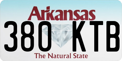 AR license plate 380KTB