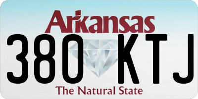 AR license plate 380KTJ