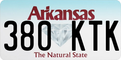 AR license plate 380KTK