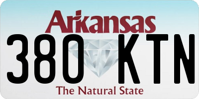 AR license plate 380KTN