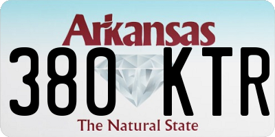 AR license plate 380KTR