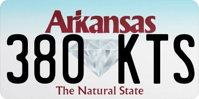 AR license plate 380KTS