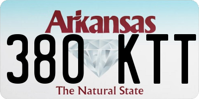 AR license plate 380KTT