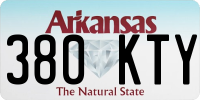 AR license plate 380KTY