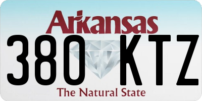 AR license plate 380KTZ